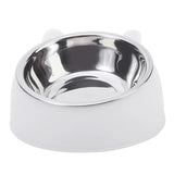 Gamelle en inox pour chat Blanc