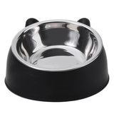 Gamelle en inox pour chat Noir