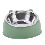 Gamelle en inox pour chat Vert