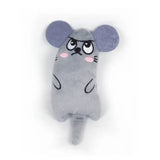 Peluche pour chat (remplie d'herbe à chat) Gris